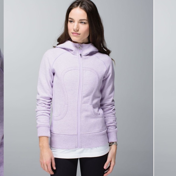 lululemon athletica Tops - Lululemon Scuba Hoodie Full Zip Sweater size 4 Light Purple